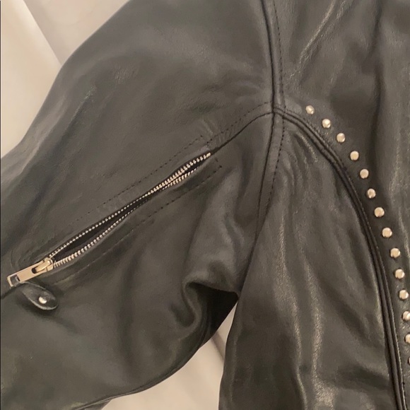 Studded Motorcycle Jacket Leather XXL - Picture 6 of 14